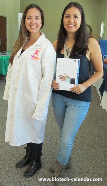 Scientist Models Free Lab Coat at University of Nevada, Reno BioResearch Product Faire™ Event