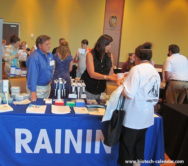Rainin Instruments show to interested lab scientists at BCI science fair University of Wisconsin Research Park BioResearch Product Faire™ Event